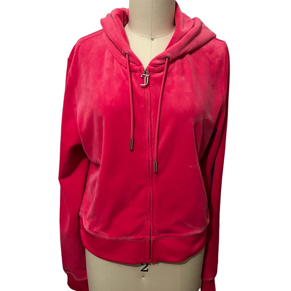 Y2k pink velour juicy jumpsuit.